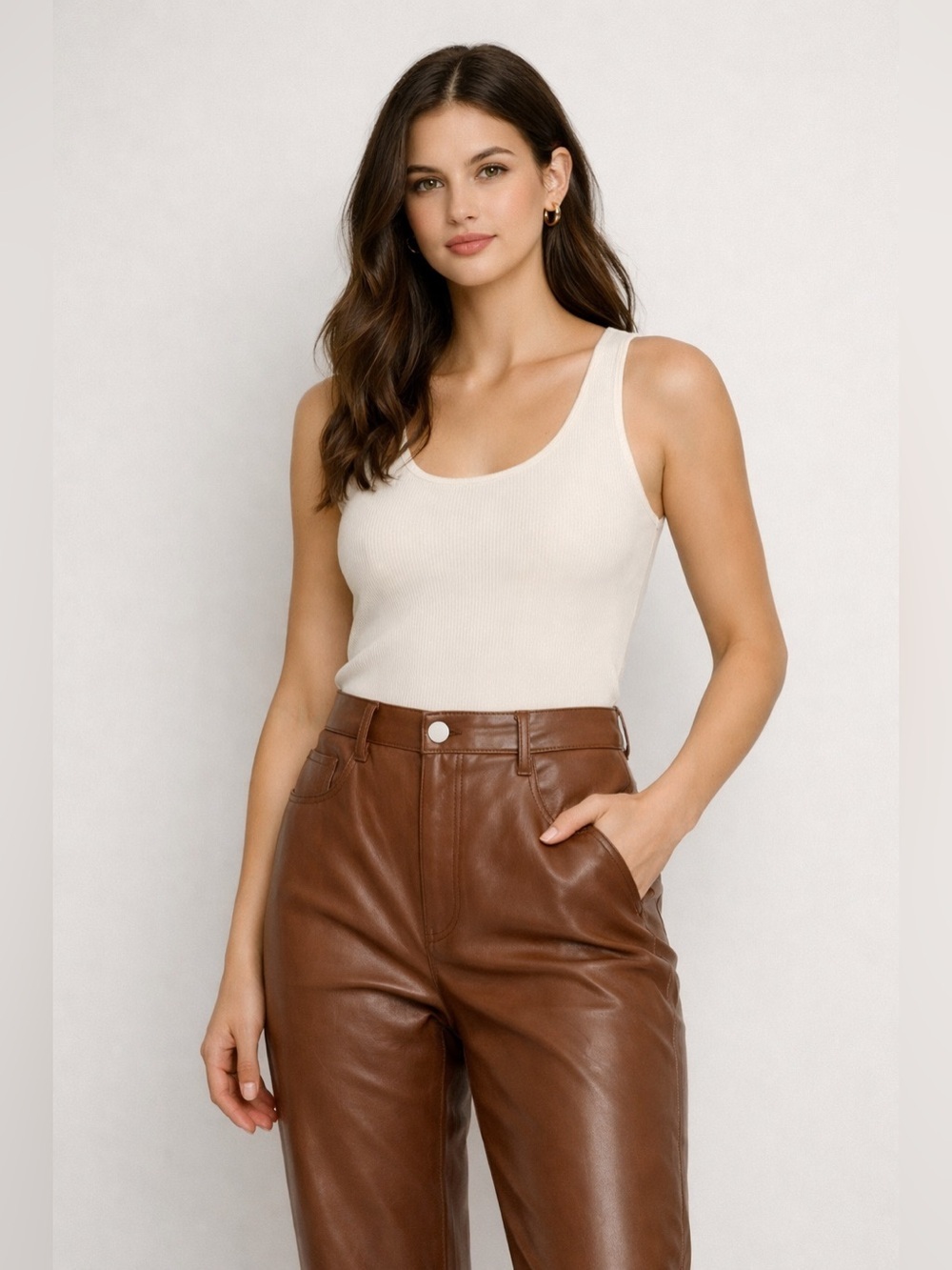 Wilfred brown Melina leather pants size 00
